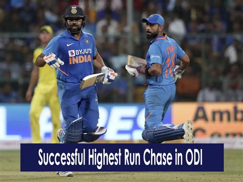 highest successful run chase in odi